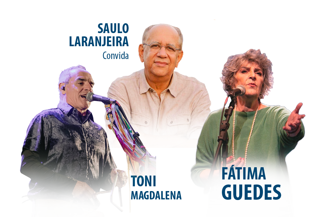 Saulo Laranjeira, Fátima Guedes e Toni Magdalena